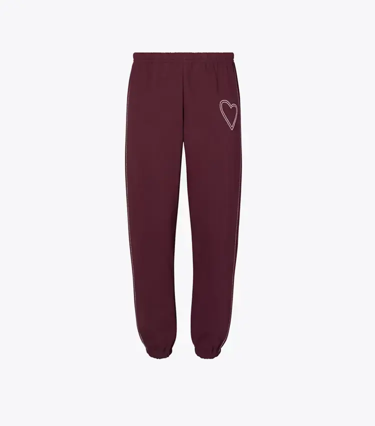 Pick Stitch Heart French Terry Sweatpant