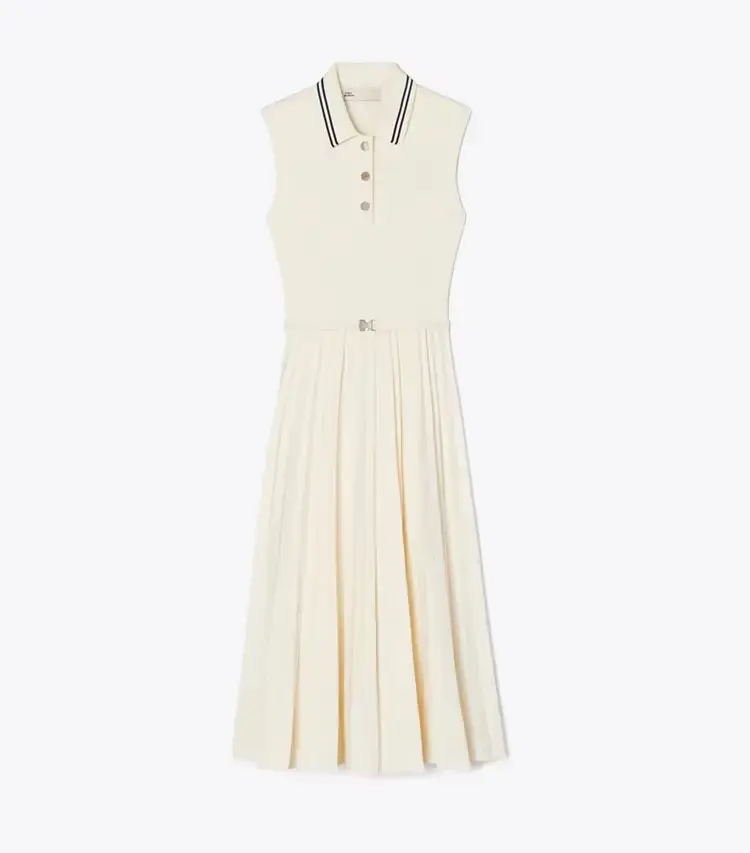 Pleated Viscose Dress