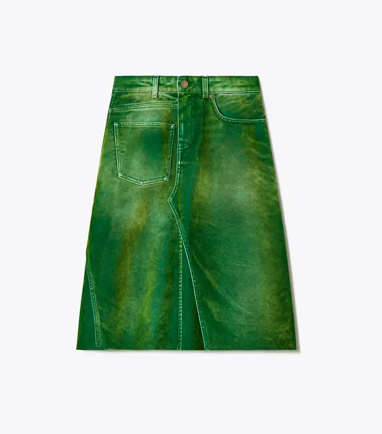 Deconstructed Denim Skirt