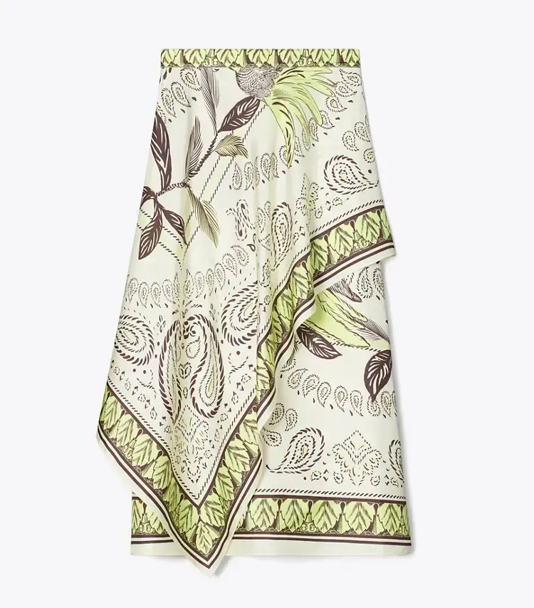 Silk Scarf Wrap Skirt