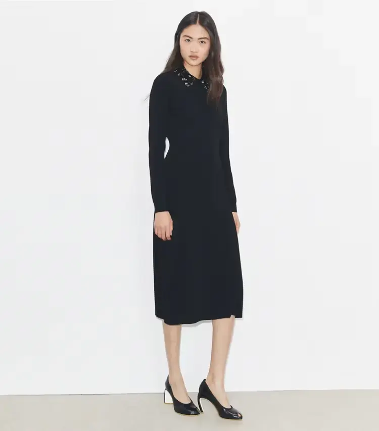 Embellished Collar Dress - Image 2