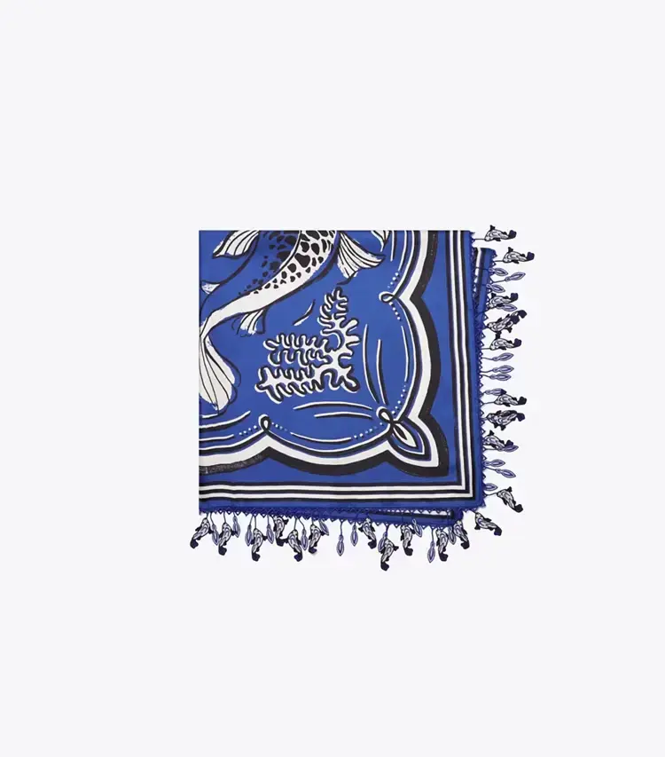 Fish Silk Square Scarf - Image 3