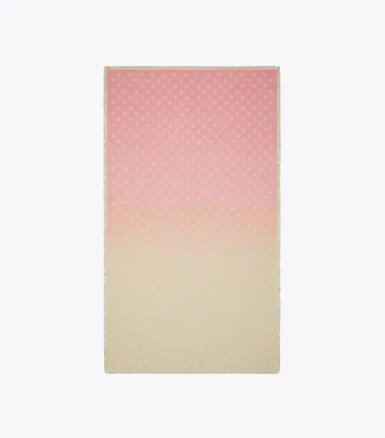 T Monogram Silk Oblong Scarf