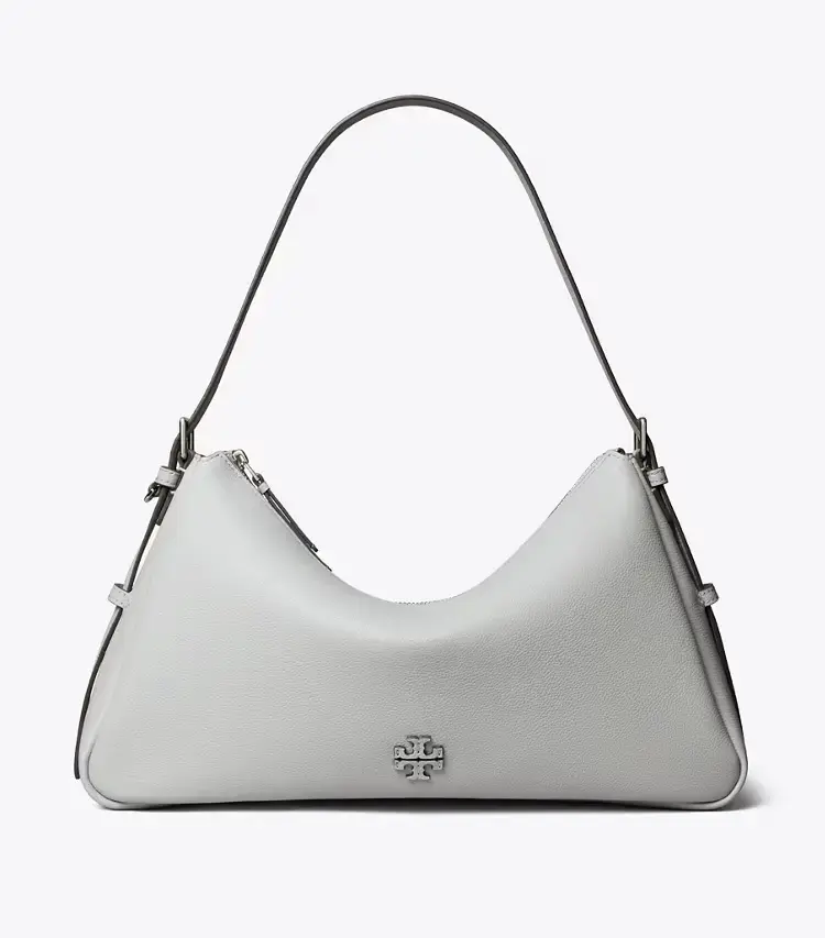 Leather Zip Top Shoulder Bag
