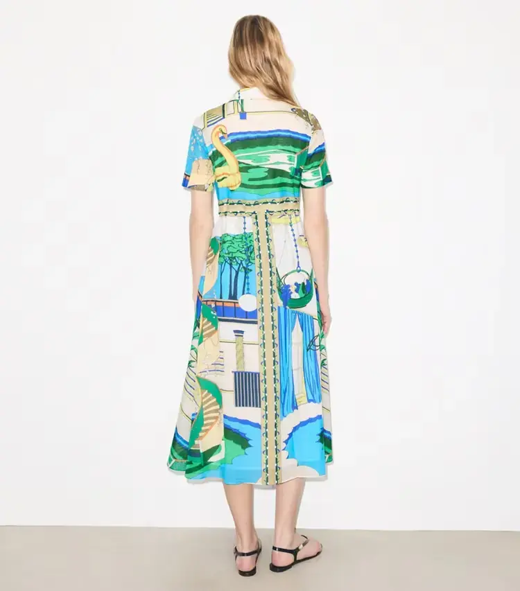 Silk Cotton Voile Shirtdress - Image 3