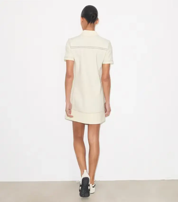 Pick Stitch Stretch Polo Dress - Image 4