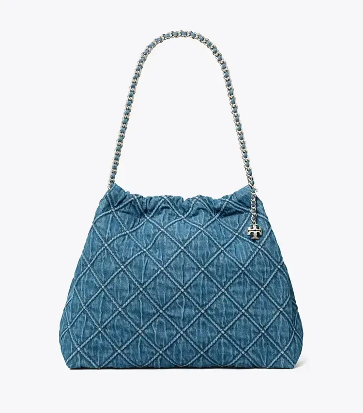 Fleming Soft Denim Hobo Bag - Image 3