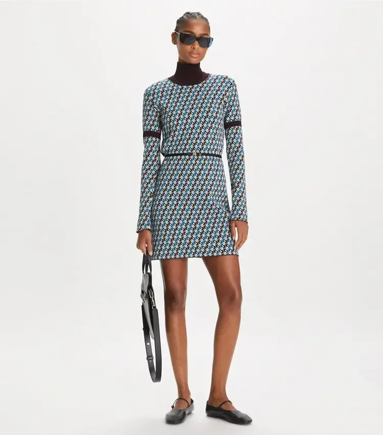 Jacquard Sweater Dress - Image 3
