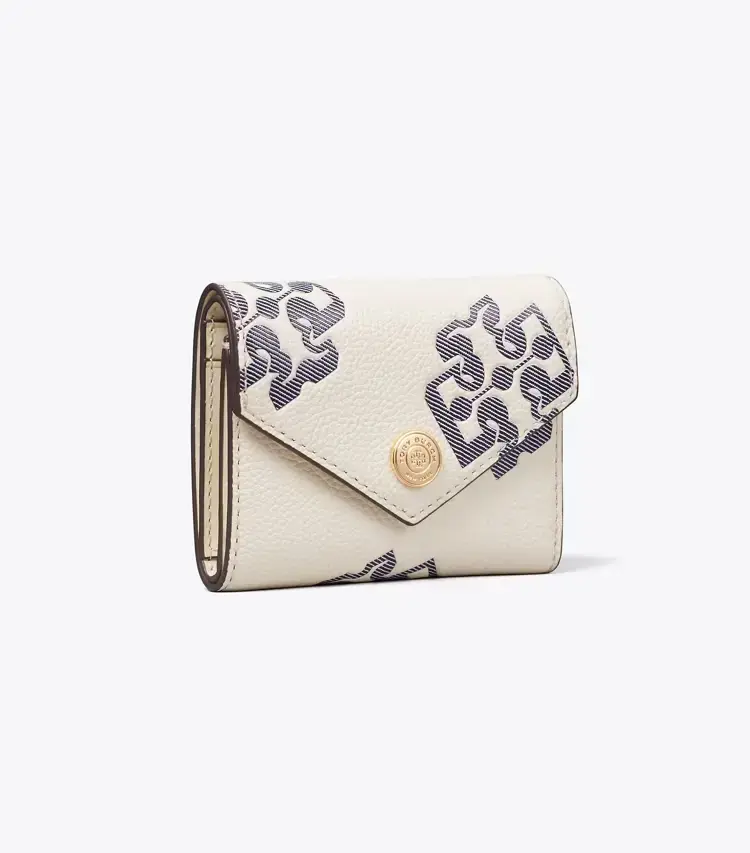 Contrast Embossed Envelope Small Wallet