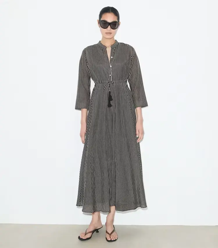 Striped Cotton Dress - Image 2