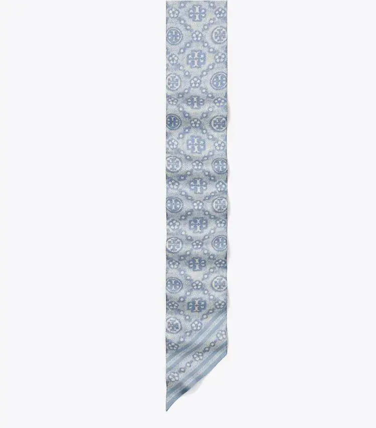 T Monogram Silk Ribbon Tie - Image 2