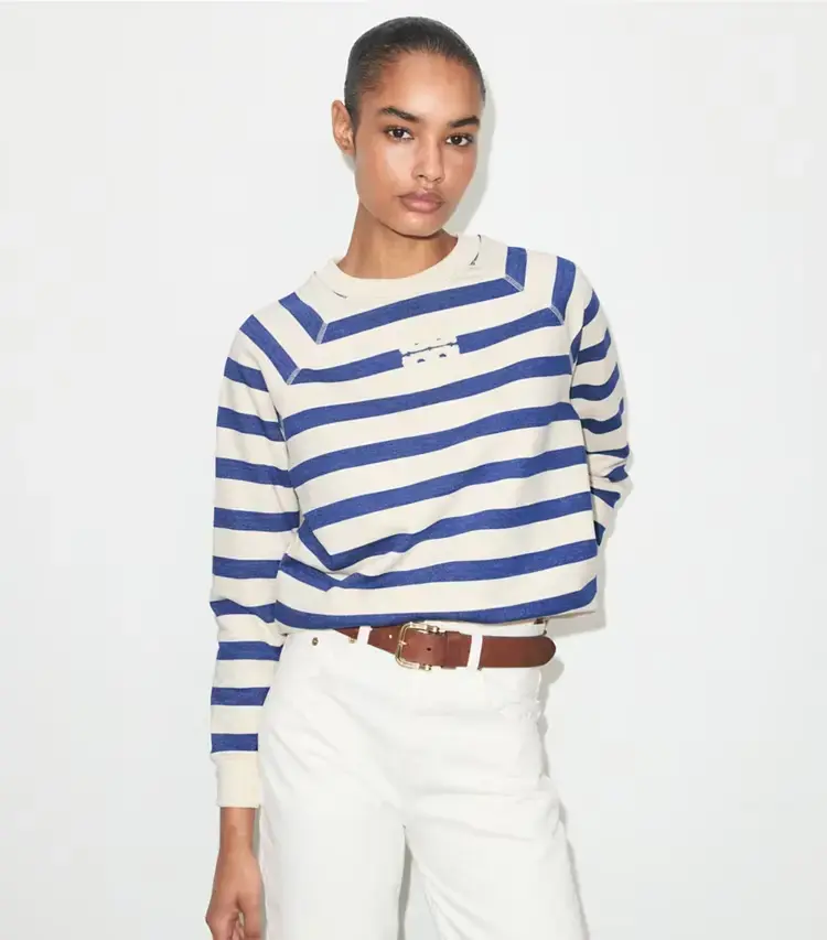Striped Cotton Sweatshirt - Image 2