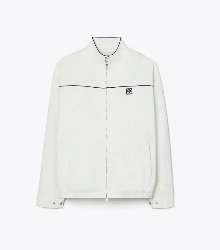 Oversized Nylon Tennis Jacket