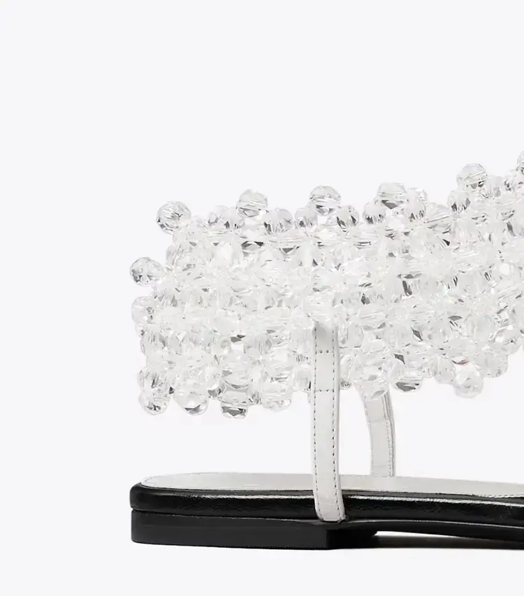 Beaded Flat Sandal - Image 4