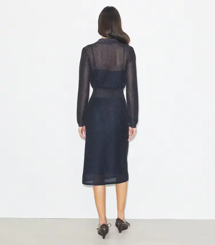 Metallic Polo Dress - Image 3