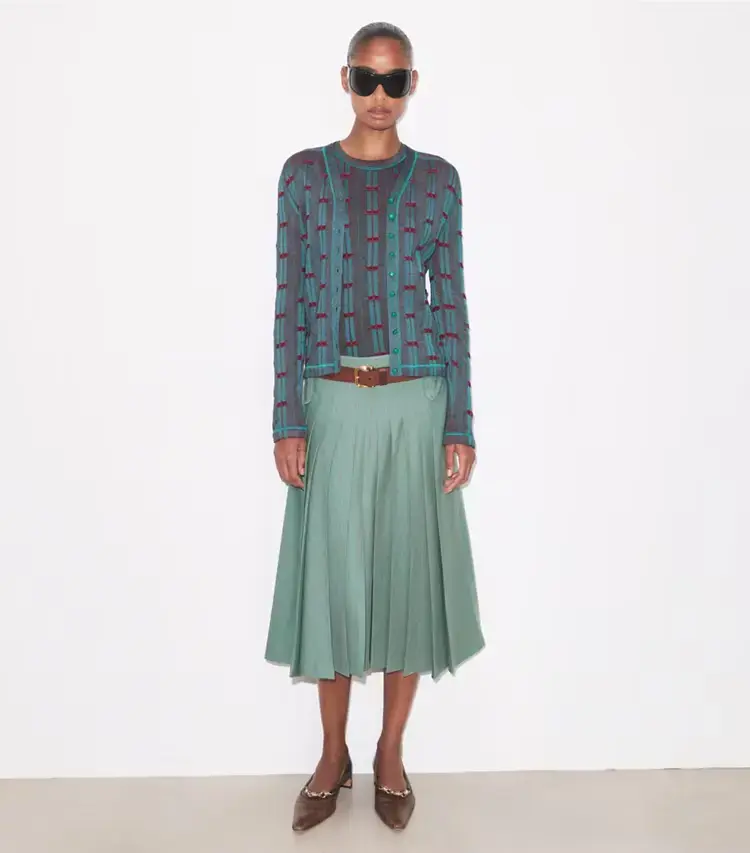 Ribbed Viscose Cardigan - Image 3