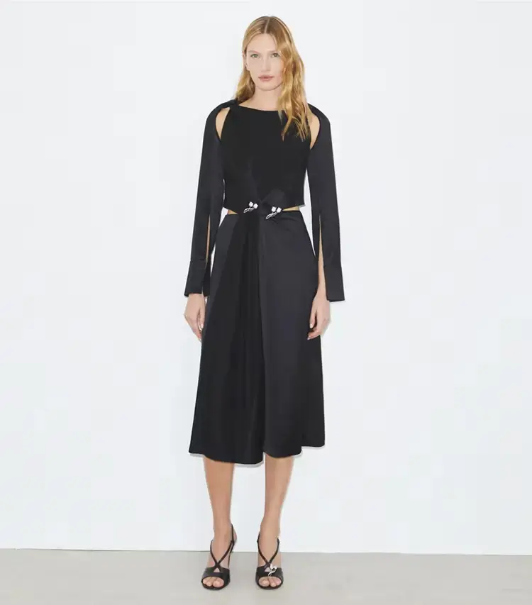 Twisted Viscose Dress - Image 2