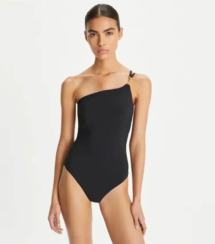 One-Shoulder Clip Swimsuit - Image 2