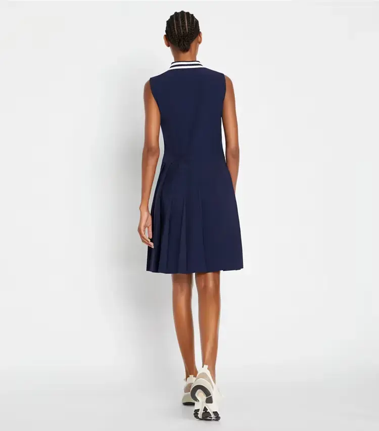 Performance Pleated Collar Golf Dress - Image 3