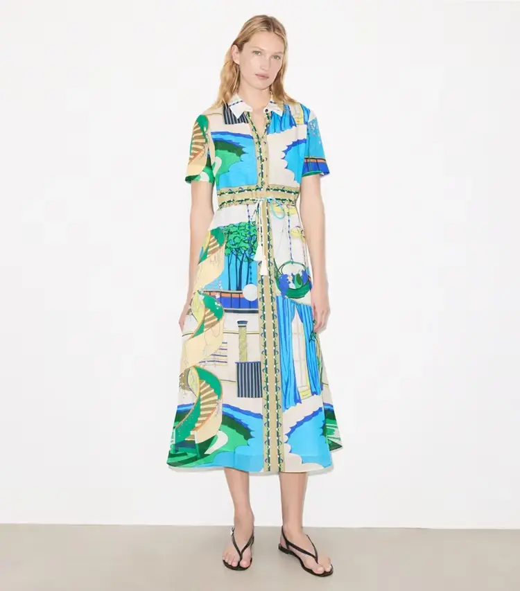 Silk Cotton Voile Shirtdress - Image 2