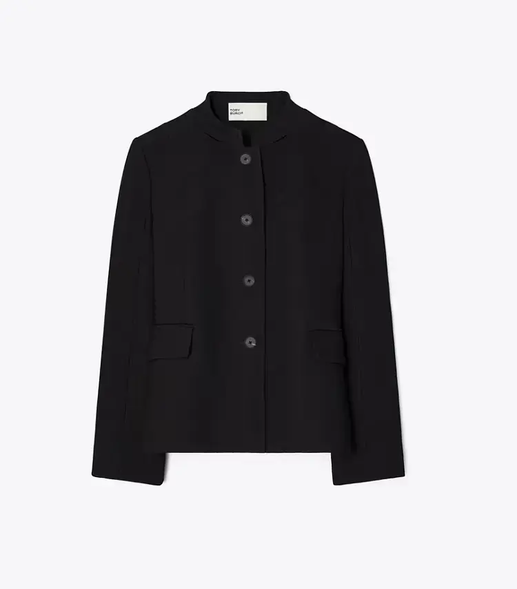 Viscose And Cotton Crepe Jacket