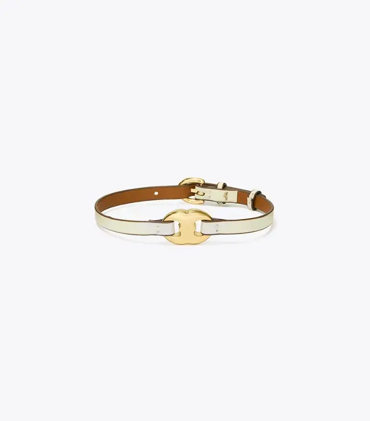 Gemini Link Leather Bracelet