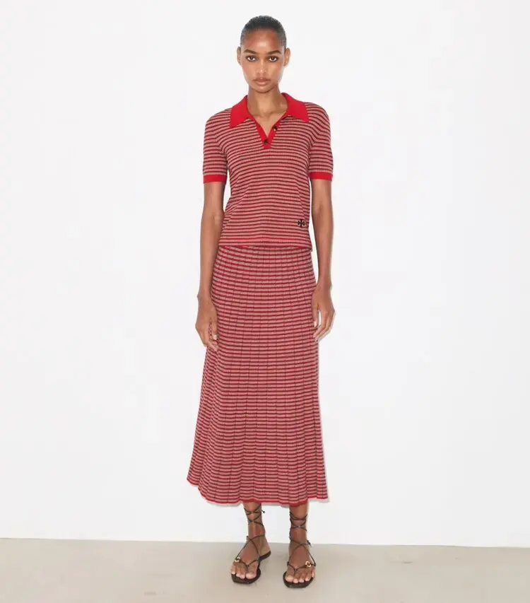 Striped Viscose Polo - Image 3