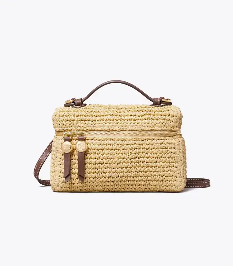 Slim Romy Woven Top Handle Bag - Image 4