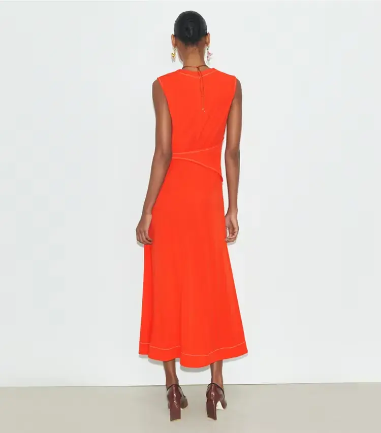 Belted Jersey Dress - Image 3